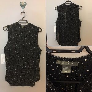 Suzy Shier Heart Pattern Top